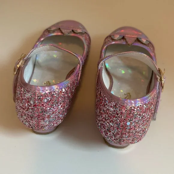 Easter Girl's Pink Sparkly Dress Shoes - Size 10 - Picture 3 of 5